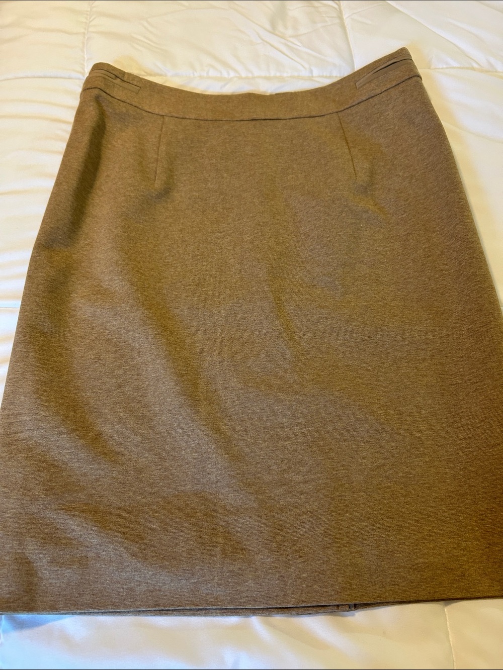 Trina Turk Camel Lace-Trim A-Line Skirt